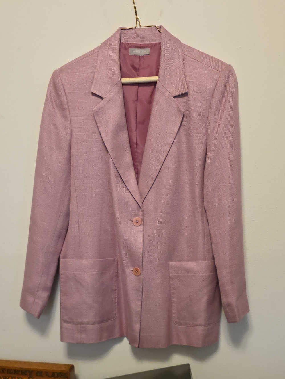 Nordstrom Rose-Pink Single-Breasted Blazer